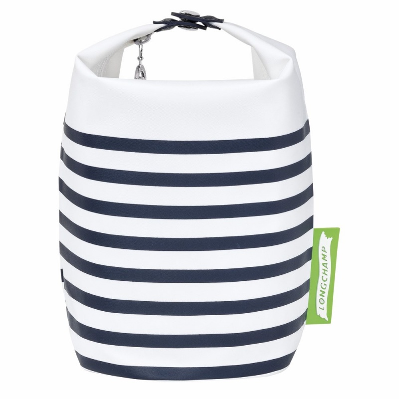 Navy/White Longchamp Le Pliage XS Clutch Women's Clutches Bags